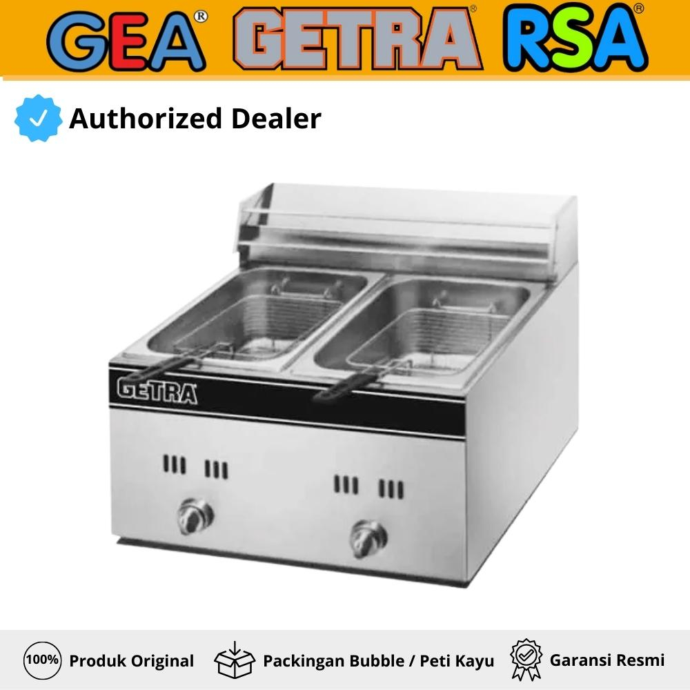 Jual Deep Fryer Gas 2 Tank 2 Basket Getra Gf102g Mesin Penggorengan