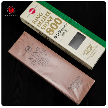 KING Deluxe 800 Grit Whetstone Sharpening Stone – Made In Japan – Perfect For Knives & Tools