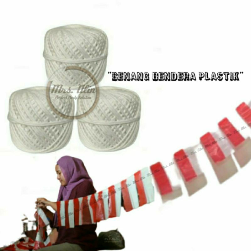 Jual Benang Bendera Merah Putih / Benang Bendera Agustusan / Benang