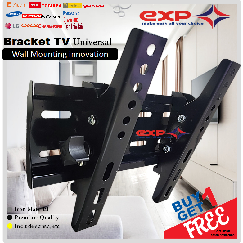 Jual Garansi Cocok Bracket Tv Led S D Universal Bisa Nunduk