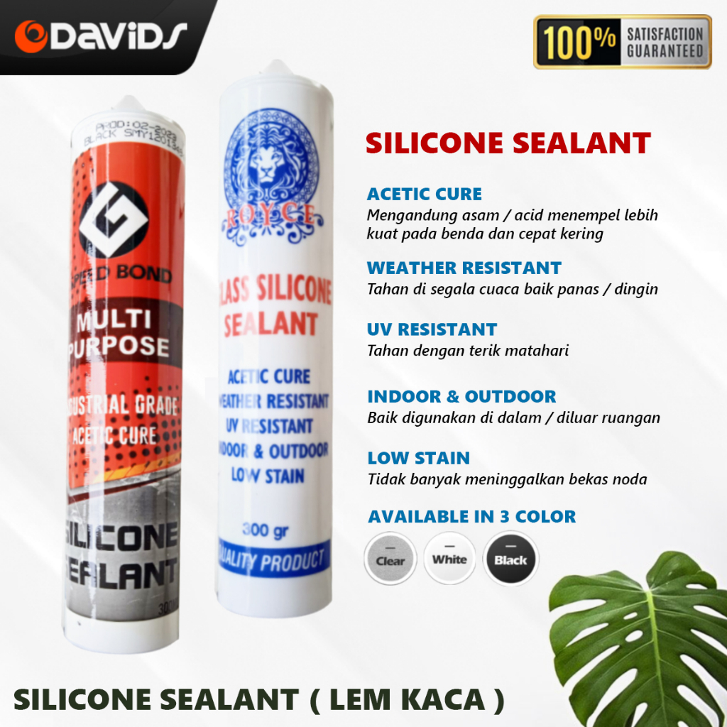 Jual Lem Sealant Sealent Kaca Aquarium Bening Hitam Silicone Silent Akuarium Silikon Silicon