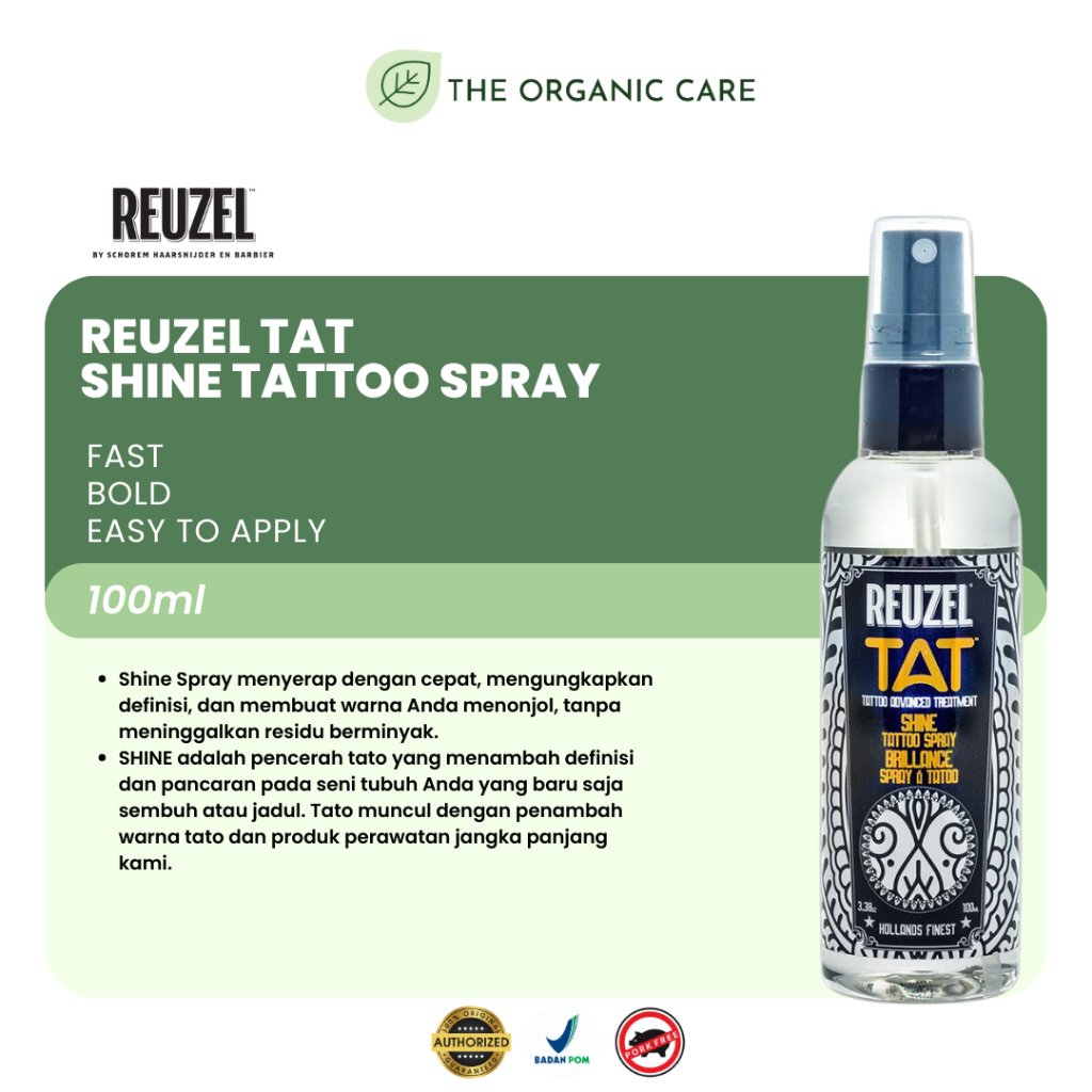 Tattoo Shine Spray  Reuzel SHINE Tattoo Spray