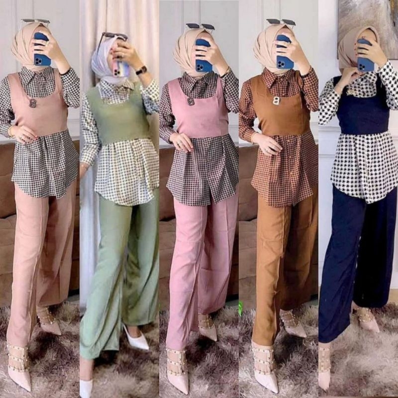 Jual ONE SET MONOCROM ROMPI | Shopee Indonesia