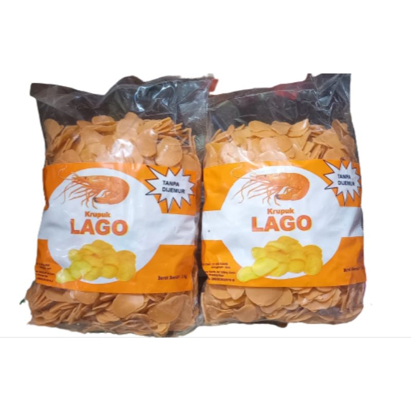 Jual Krupuk Udang Mentah Super Merk Lago 1kg Kualitas Super Istimewa