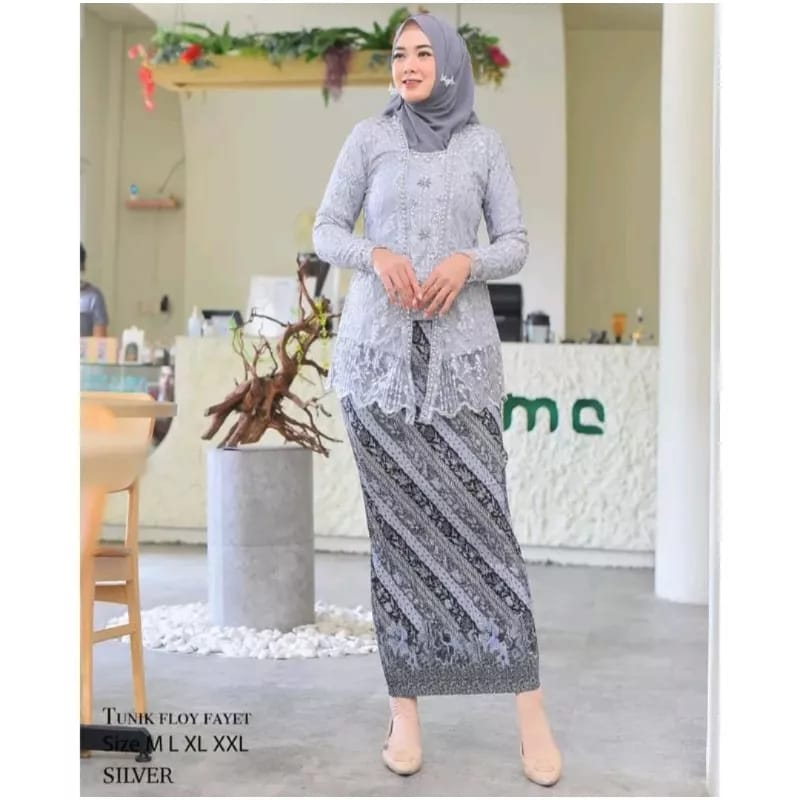 Jual Ready Tunik Floy Tille Modernset Tunik Kutu Barukebaya Pesta