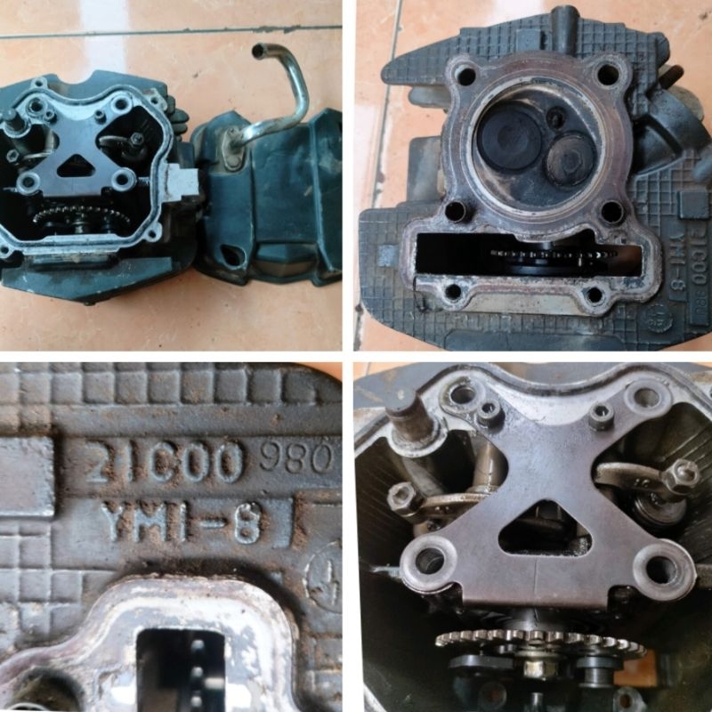 Jual Cylinder Blok Head Yamaha Byson Karbu Full Set Lengkap Shopee