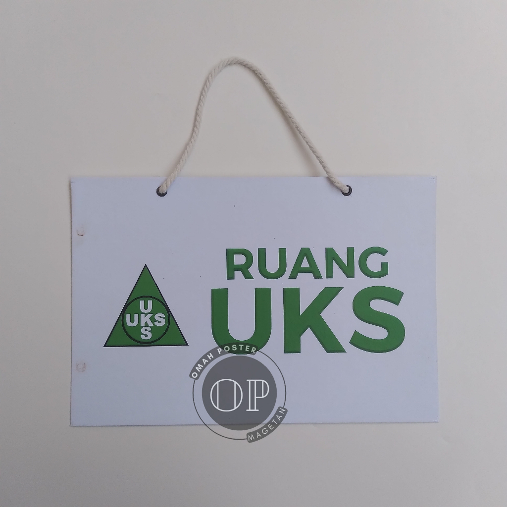 Jual Hard Poster Ruang UKS - Sekolah - Nama Ruang - Usaha Kesehatan