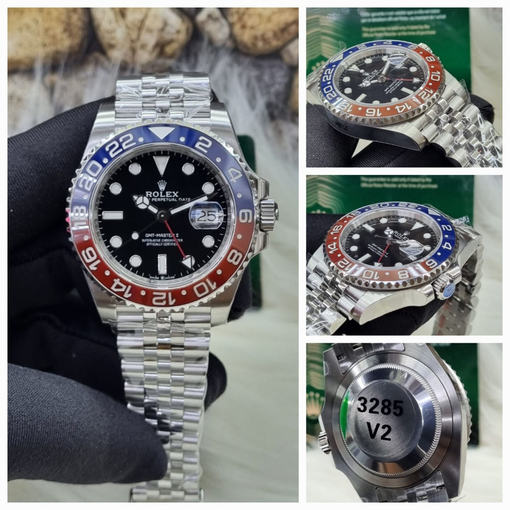 Jual Keraton Jam Tangan Pria Rolex Gmt Master Ii Pepsi Jubile Automatic