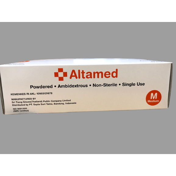 Jual Glove Latex Powder Altamed/ Sarung tangan medis | Shopee Indonesia