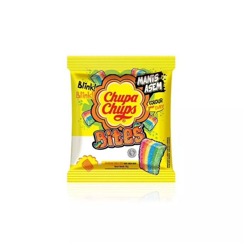 Jual Chupa Chups Sour Bites Permen Jeli Mixed Fruit 56gr Shopee Indonesia