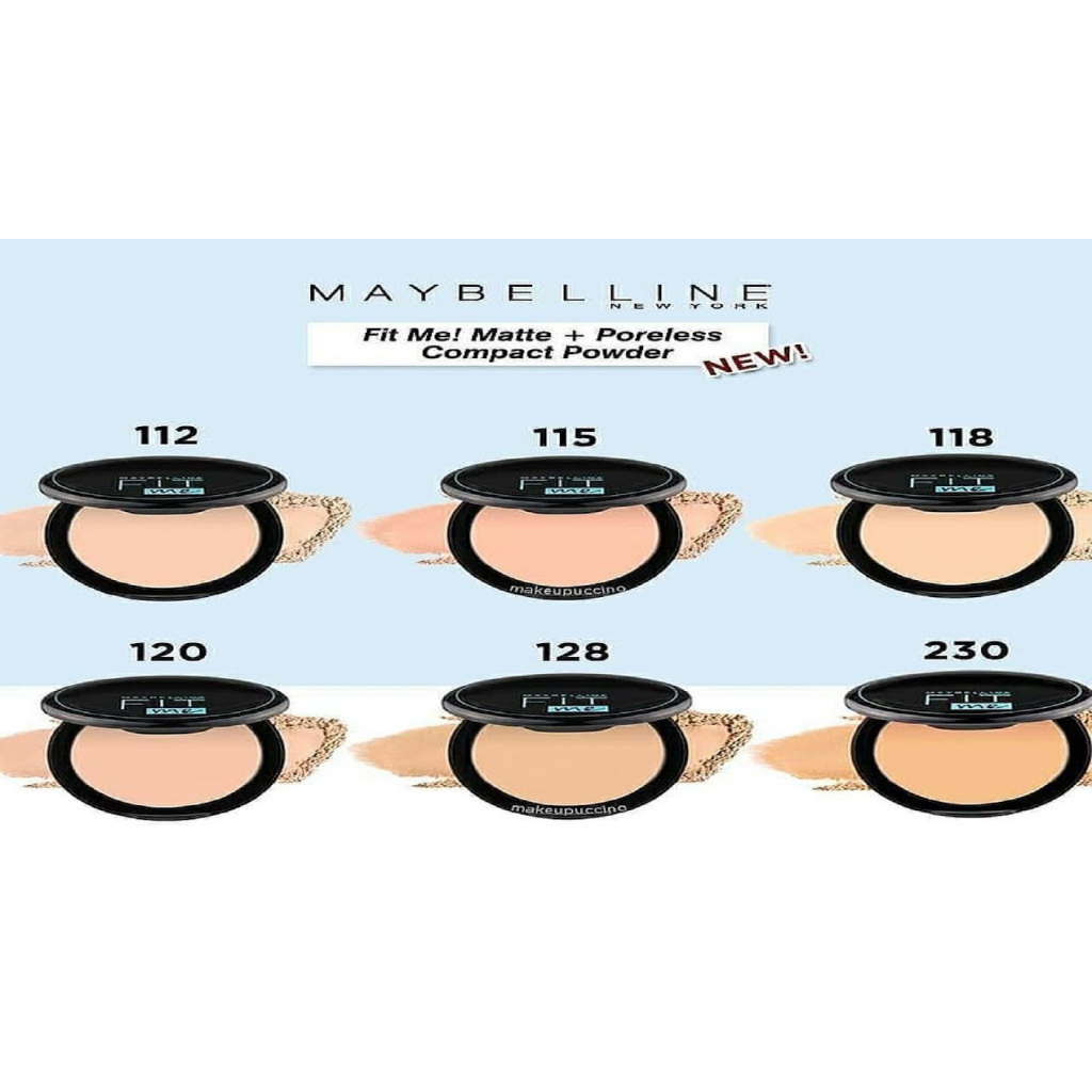 Jual Maybelline Fit Me Matte Poreless Compact Powder Bedak Shopee Indonesia 4055