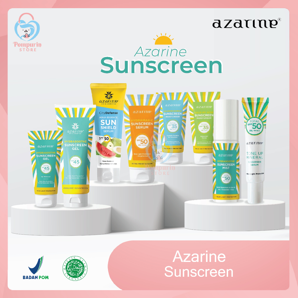 Jual Azarine Hydrasoothe Sunscreen Mist / HydraMax-C Sunscreen Serum ...