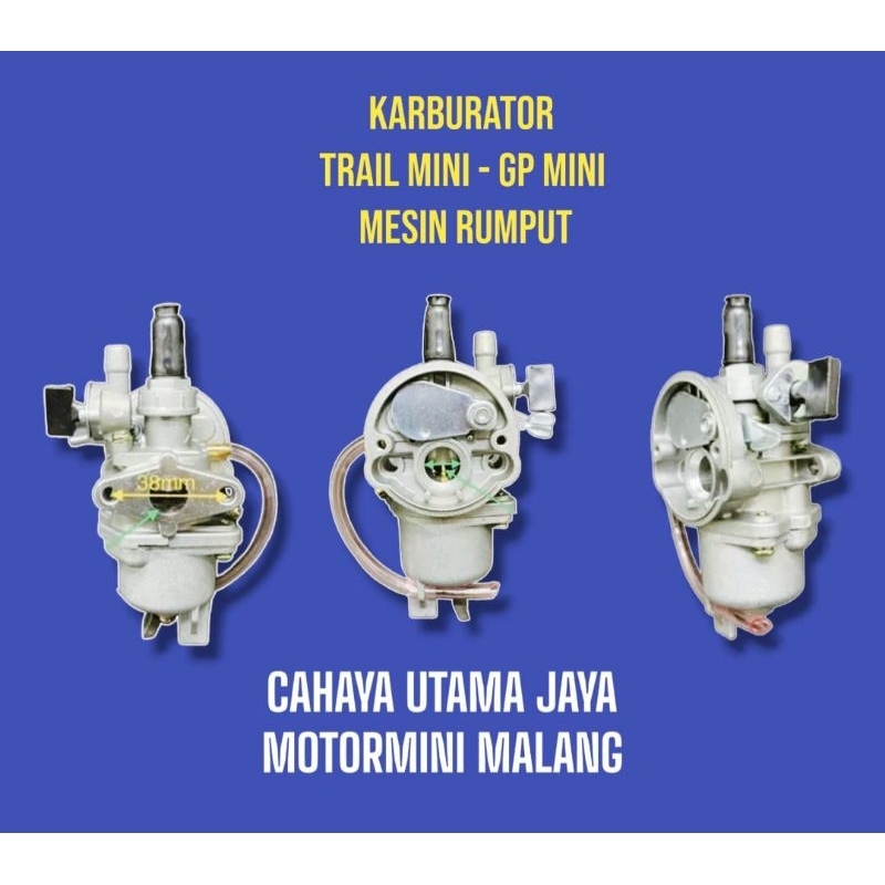 Jual Karburator Motor Trail Mini 50 cc 2 tak GP Mini ATV Mini