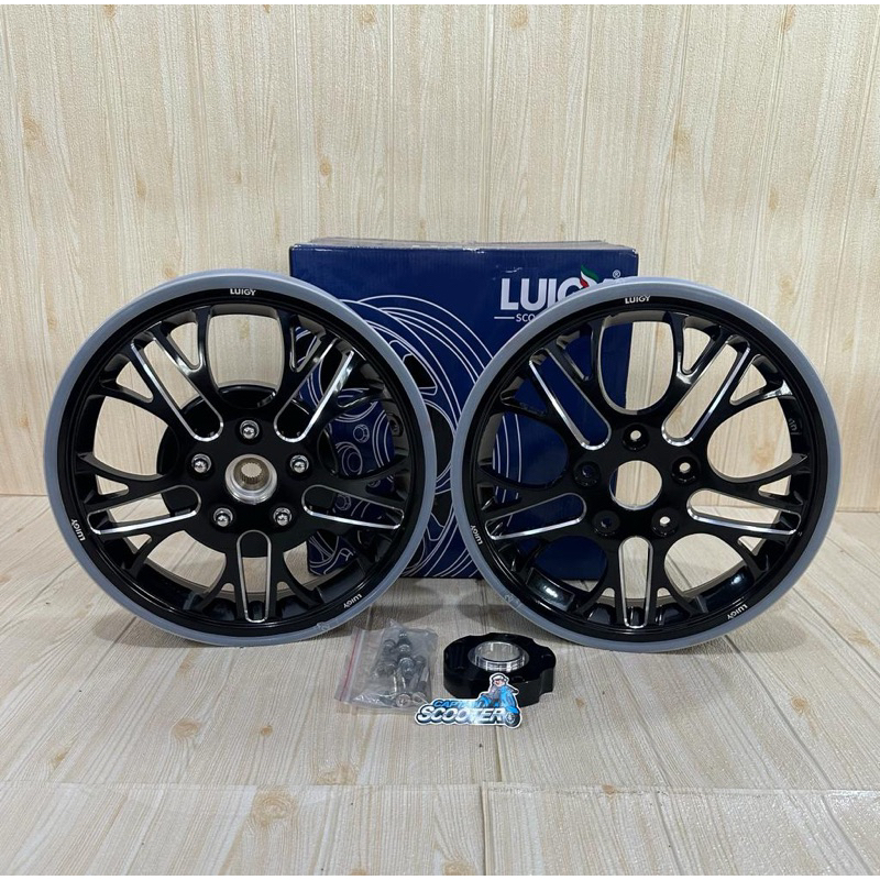 Jual Rims Velg Luigy CS03 CS-03 Black Vespa Sprint Primavera GTS LX S ...
