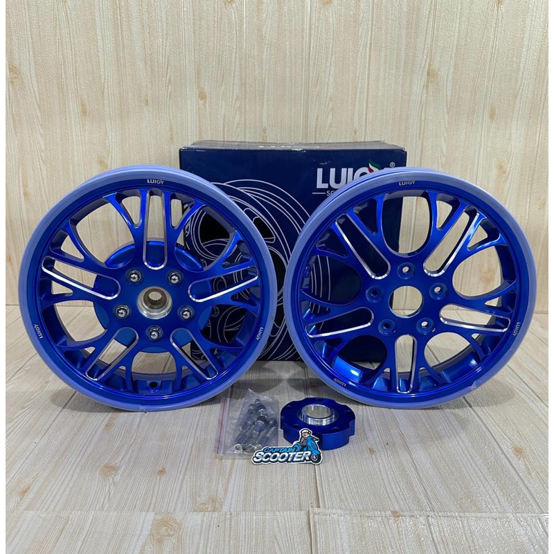 Jual Rims Velg Luigy CS03 CS-03 Blue Vespa Sprint Primavera GTS LX S ...