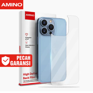 AMINO Back Tempered Glass Untuk Iphone XR 11 15 16 Pro Max 15 Plus 14 Pro Max 14 Plus 13 Pro Max 12 Pro Max 11 Pro Max X XS MAX Clear Anti Gores Belakang Protector 9H