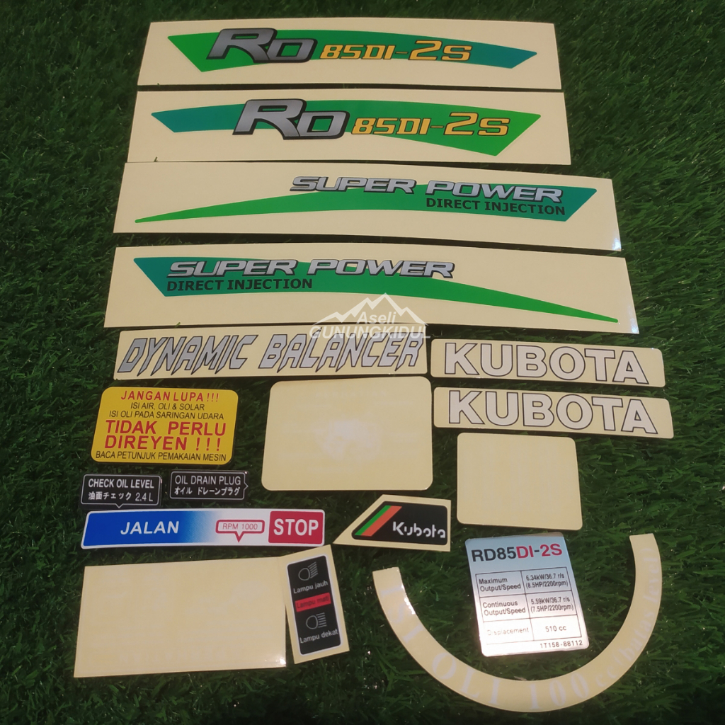 Jual Sticker Label Diesel Kubota RD 85 | Shopee Indonesia