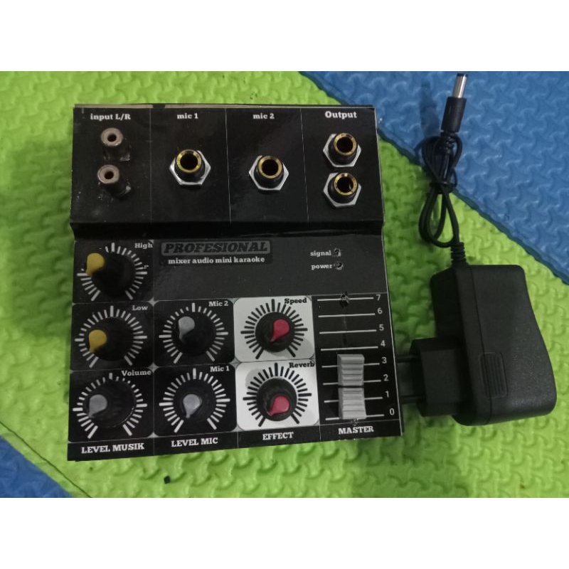 Jual mixer audio super mini effect super peka+adaptor Shopee Indonesia