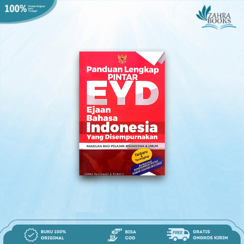 Jual Buku Panduan Lengkap Pintar EYD Ejaan Bahasa Indonesia Mega 