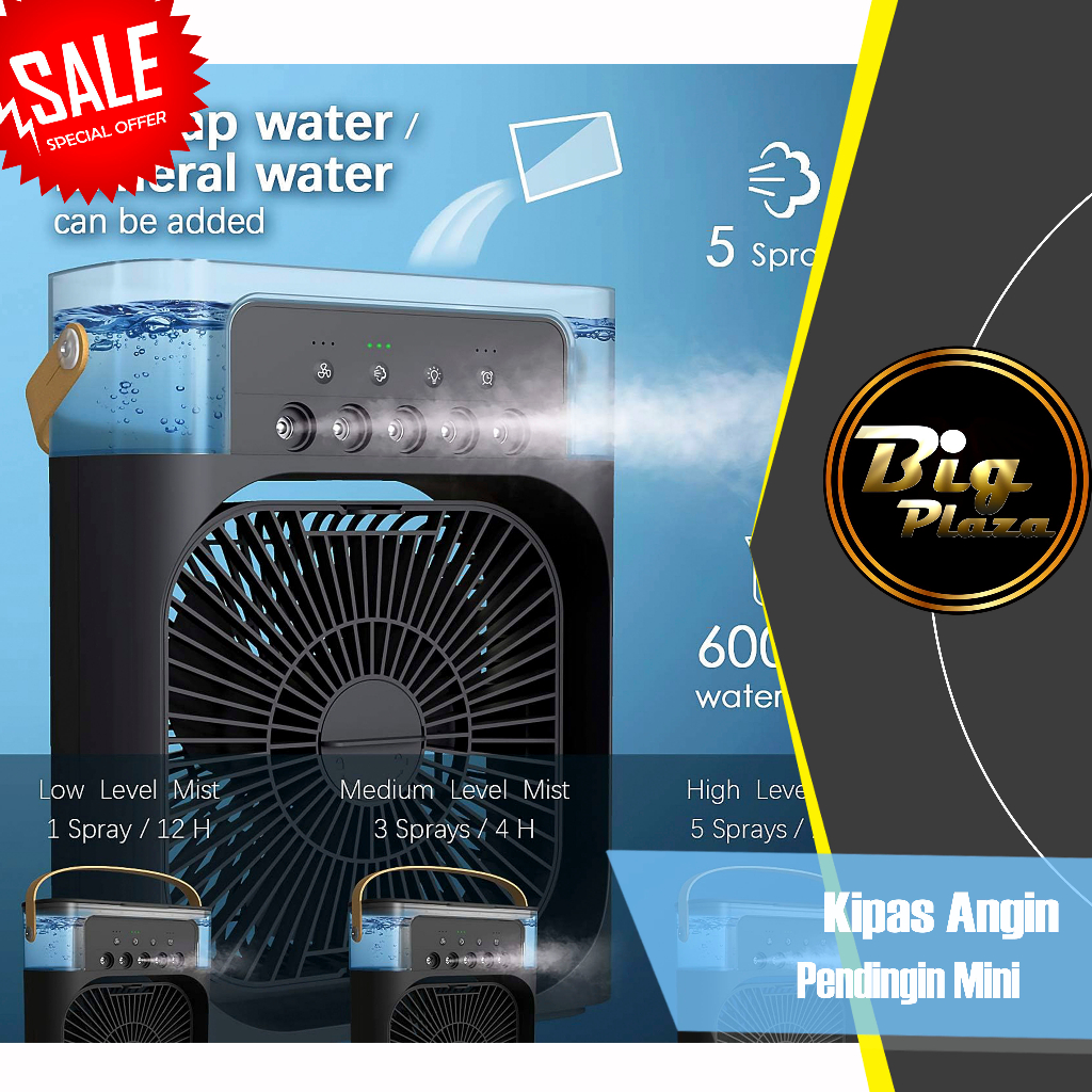 Jual Air Cooler Fan LED Diffuser - Kipas Angin Pendingin Mini USB 0935 ...