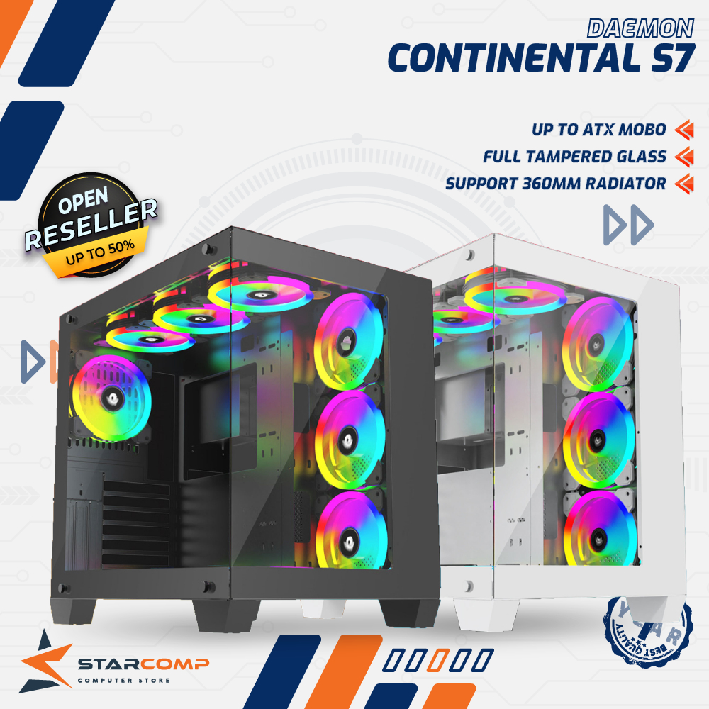 Jual Venomrx Daemon Continental S Tempered Glass Mid Tower Atx Gaming