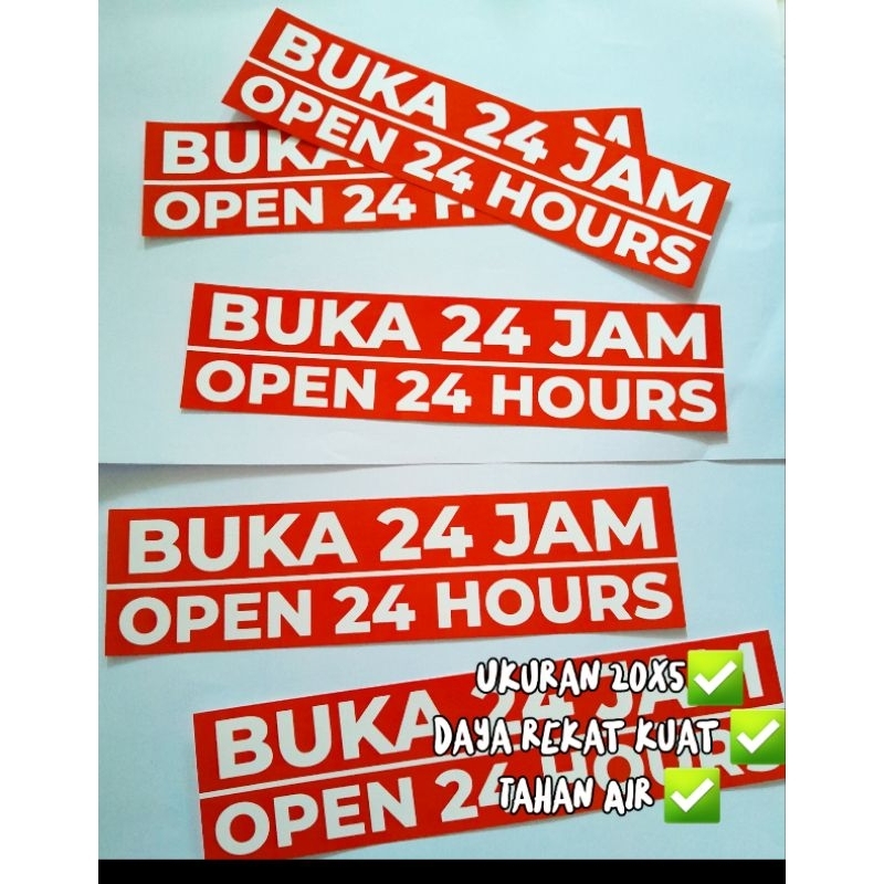 jual-stiker-vynil-buka-24-jam-glossy-anti-air-sticker-cocok-untuk-umkm