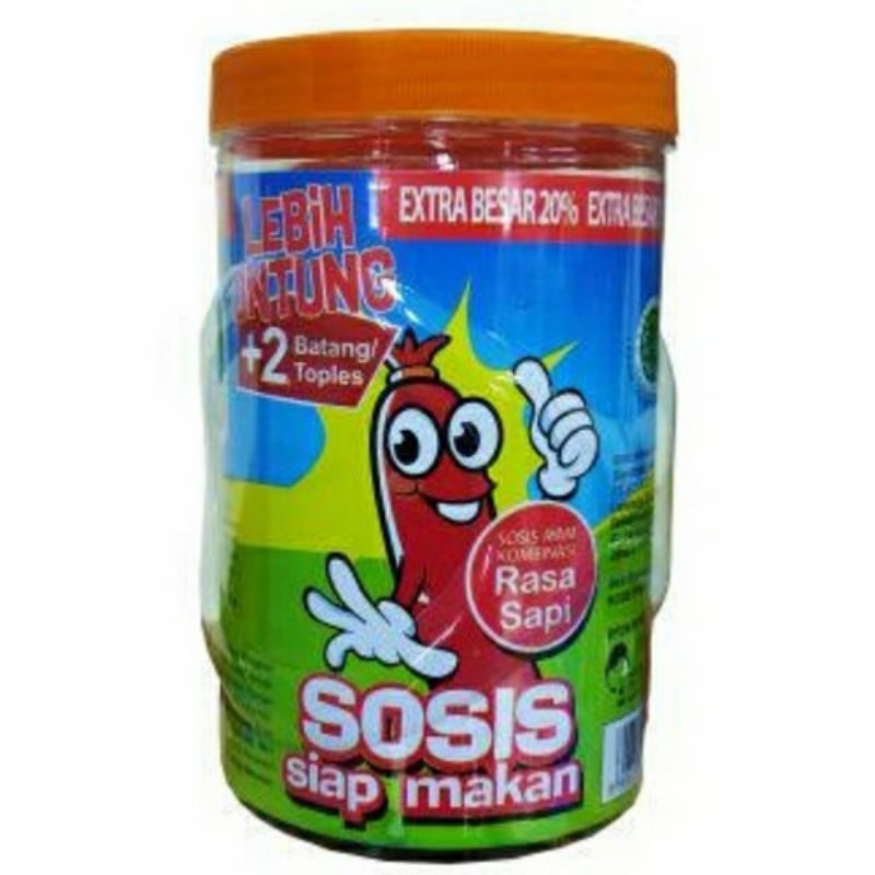 Jual Sosis sonice RASA SAPI / RASA AYAM kemasan toples / sosis siap ...