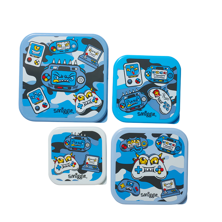 Jual READY ORIGINAL SMIGGLE SINGAPORE SNACK BOX 4 IN 1 / LUNCHBOX Shopee Indonesia