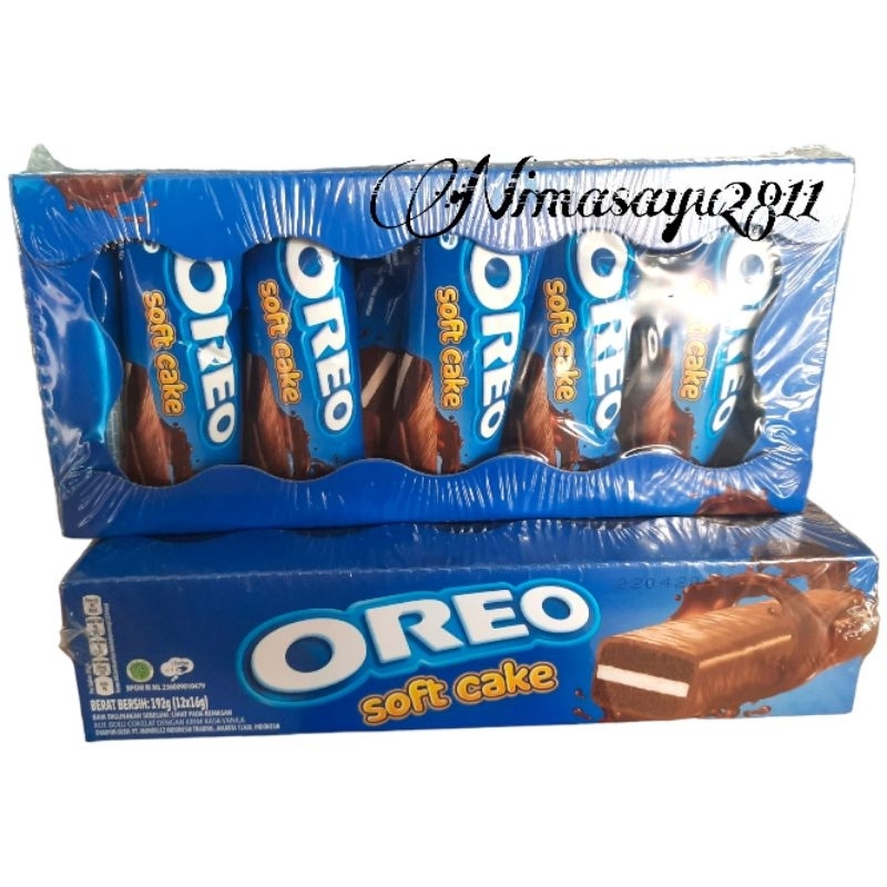 Jual Oreo Soft Cake / Biskuat Bolu / Keju Cake 1 Box isi 12pcs | Shopee ...
