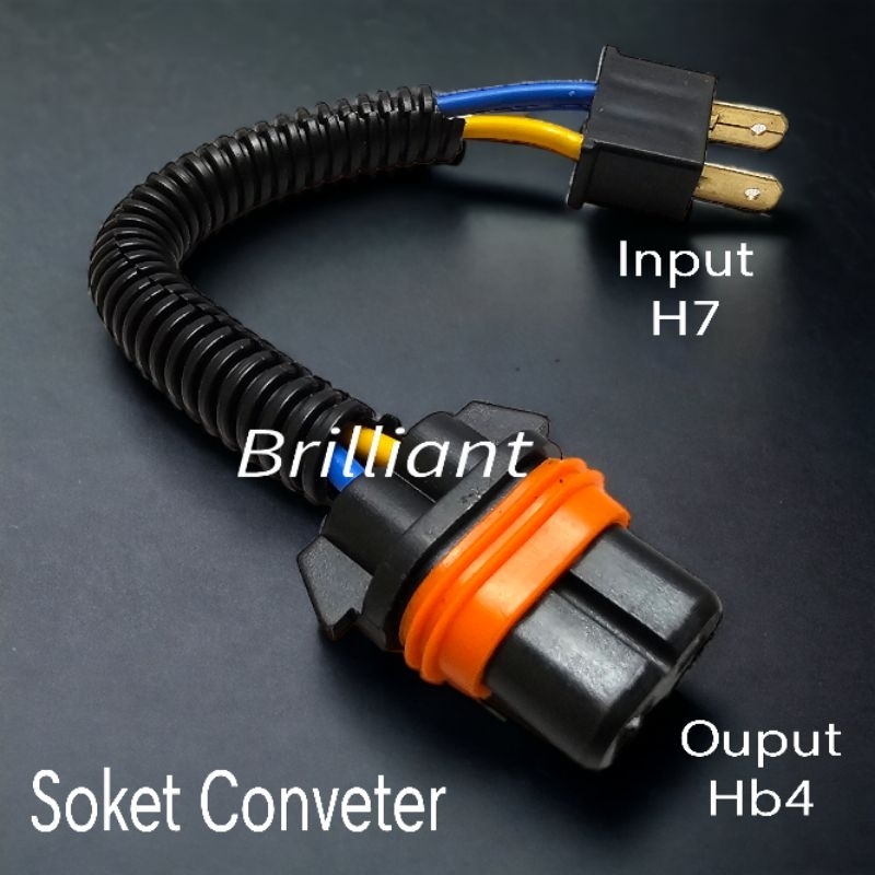 Jual Soket Lampu Converter - Male H7 H11 HB3 HB4 to Female H7 H11 HB3 ...