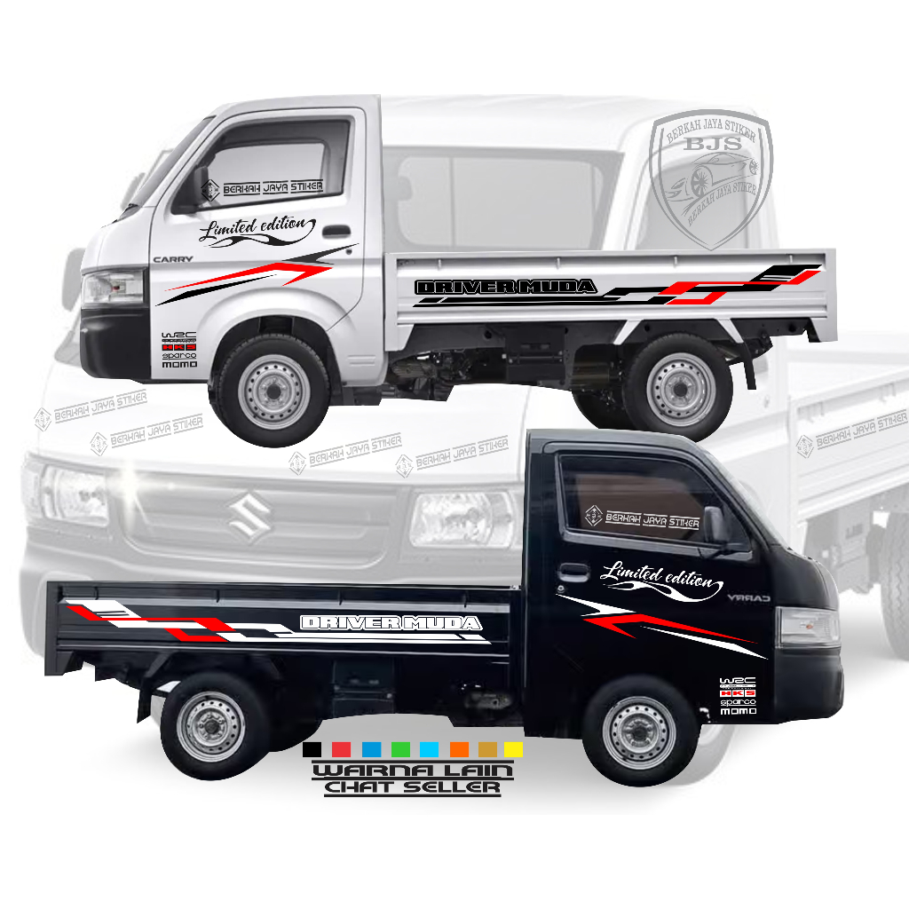 Jual sticker cutting mobil suzuki pick up NEW CARRY desain terbaru