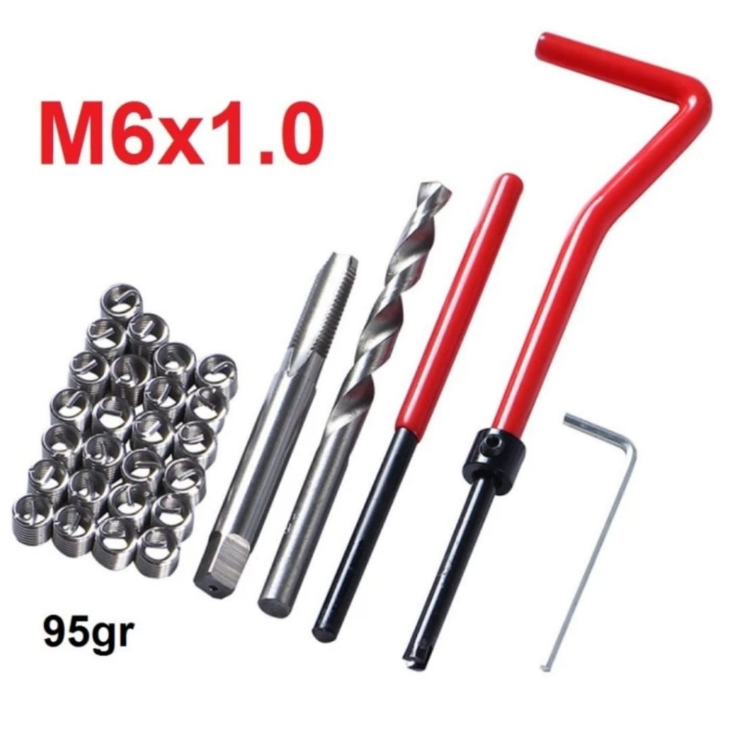 Jual Recoil Helicoil Thread Repair Kit M6x1.0 recoil set alat repair ...