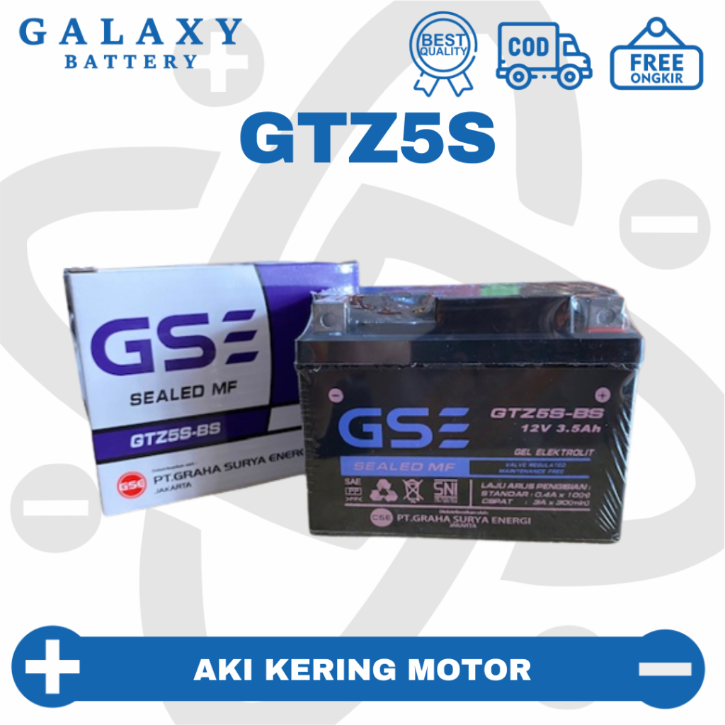 Jual Aki Motor Byson / R15 / Xabre 150 GTZ5S GS E Accu | Shopee Indonesia