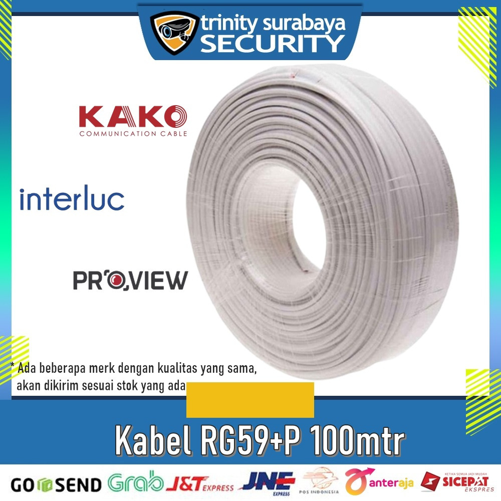 Jual Kabel CCTV Coaxial RG59+power 100meter | Shopee Indonesia