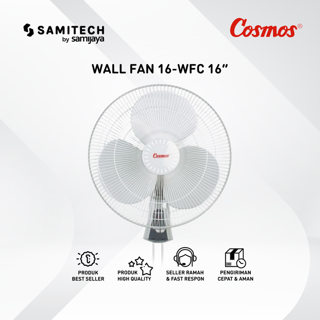 Jual KIPAS ANGIN DINDING - WALL FAN COSMOS 16-WFC / 16 WFC / 16WFC 16 ...