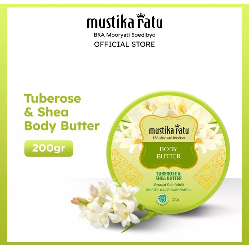 Jual Mustika ratu_Tuberose & shea butter (body butter) 200gr (ED JUNI
