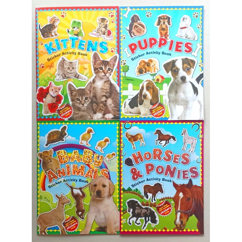 Jual NPP Sticker Activity Book Kittens / Puppies / Baby Animals ...