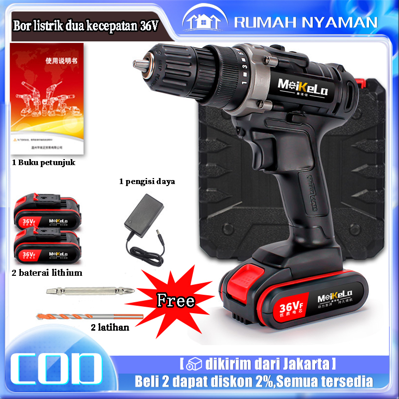 Jual Bor Baterai / Bor dampak / Mesin Bor Cordless / Bor Listrik