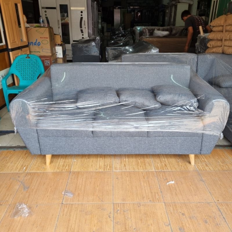 Jual (Free Ongkir) Sofa Retro Minimalis 3 Seater | Shopee Indonesia