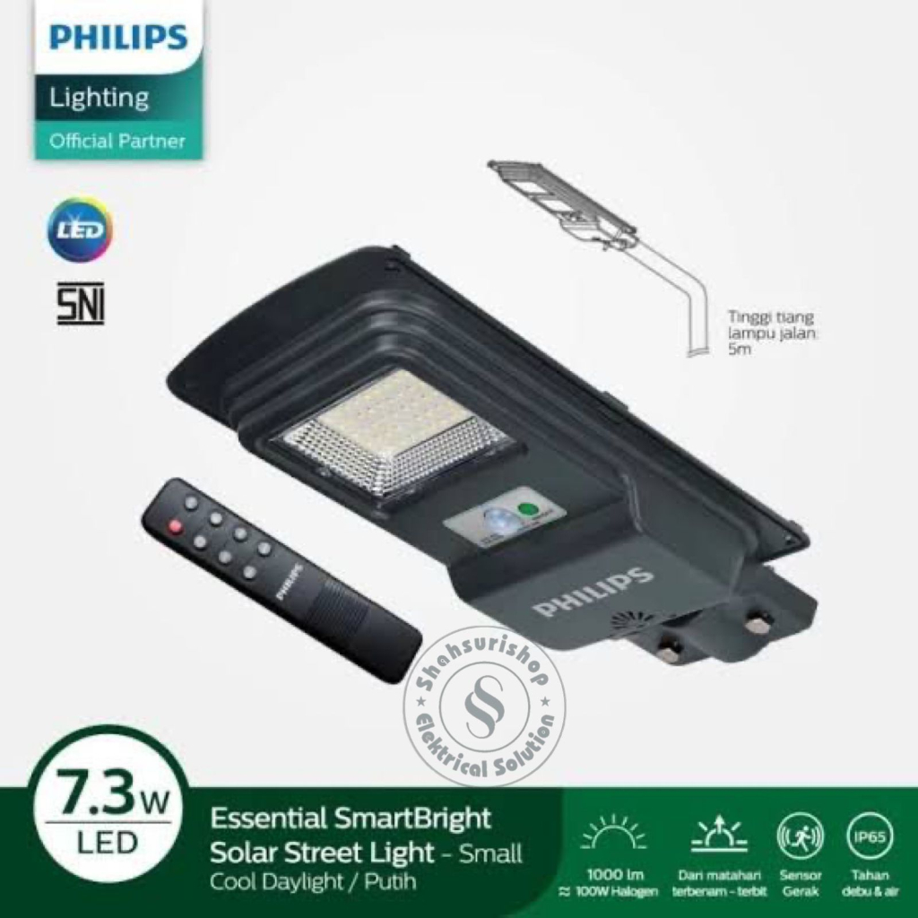 Jual Philips Brc Watt Led W Pju Solar Panel Tenaga