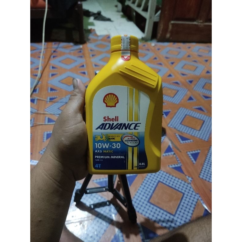 Jual Oli Mesin Shell Advance Matic 4T AX5 10W 30 800 ML Shopee Indonesia