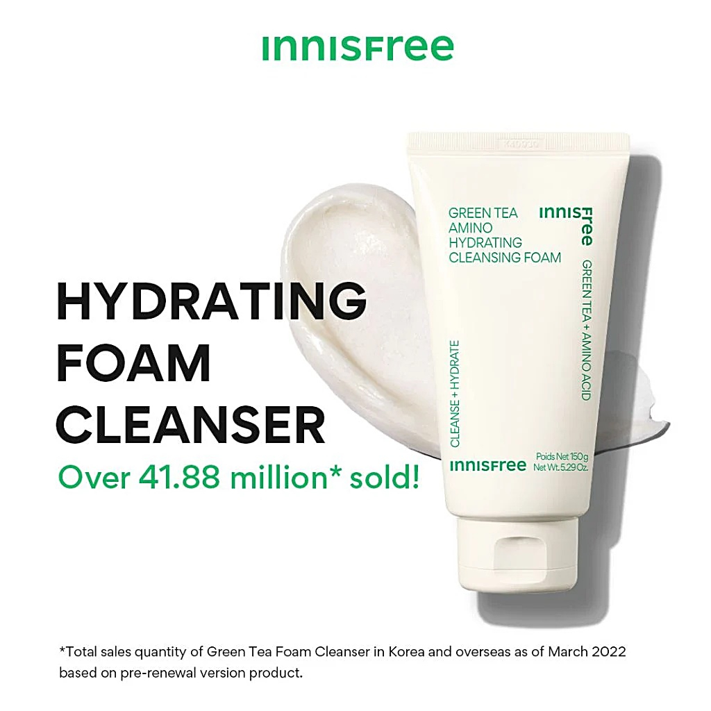 Jual (BPOM Original) Innisfree Green Tea Foam Cleanser 150 ml Fullsize