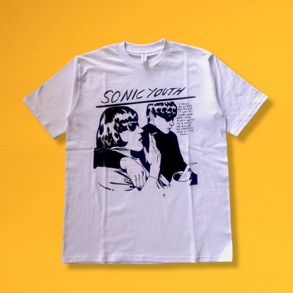 Sonic Youth 'Nurse' T-Shirt - Official Band Merch, Red Cotton Tee - View #3