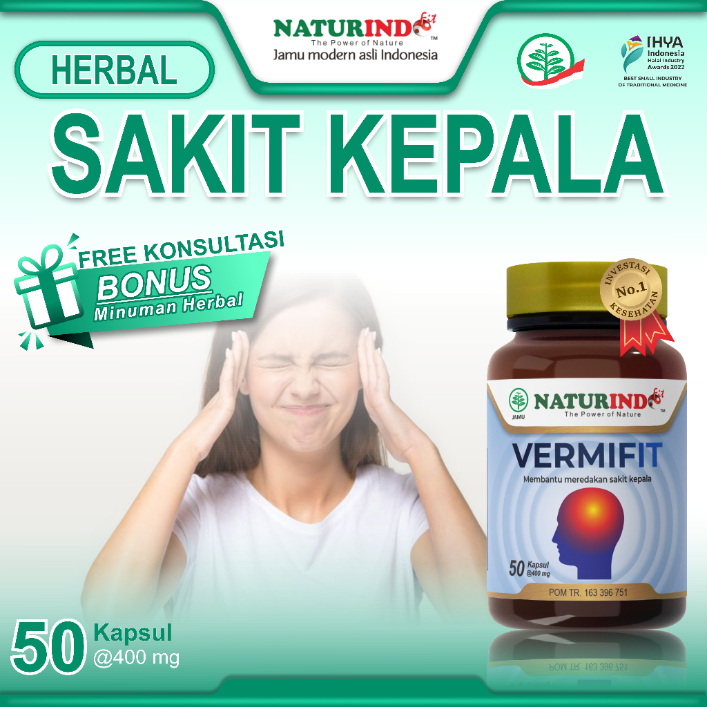 Jual Obat Sakit Kepala Vertigo Migrain Pusing Berputar Menahun Migren