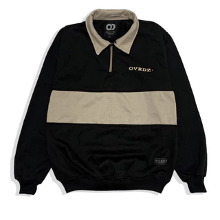 OVRDZ - Sweater Crewneck Rugby Sweatshirt Bordir Pria Wanita Switer Cowok