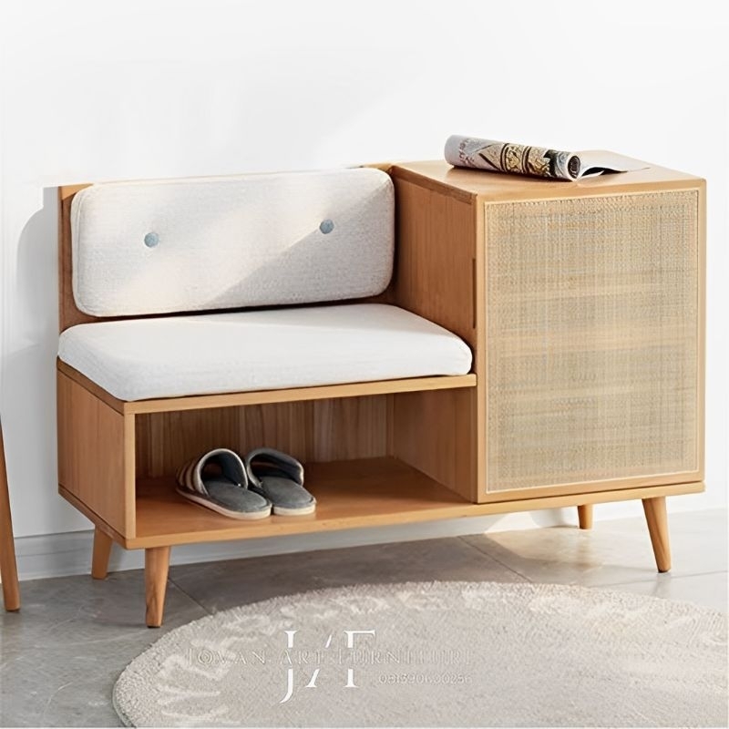 Jual Rak Sepatu Bench Retro Minimalis Kayu Jati - Jovan Art Furniture ...