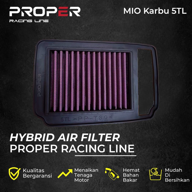 Jual FILTER UDARA PROPER RACING LINE MIO M3 FINO 125 SOUL GT 125 X RIDE