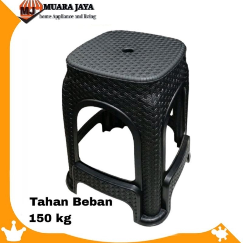 Jual Kursi Baso Kursi Plastik Motif Rotan Kuat Beban S D 150kg Bangku