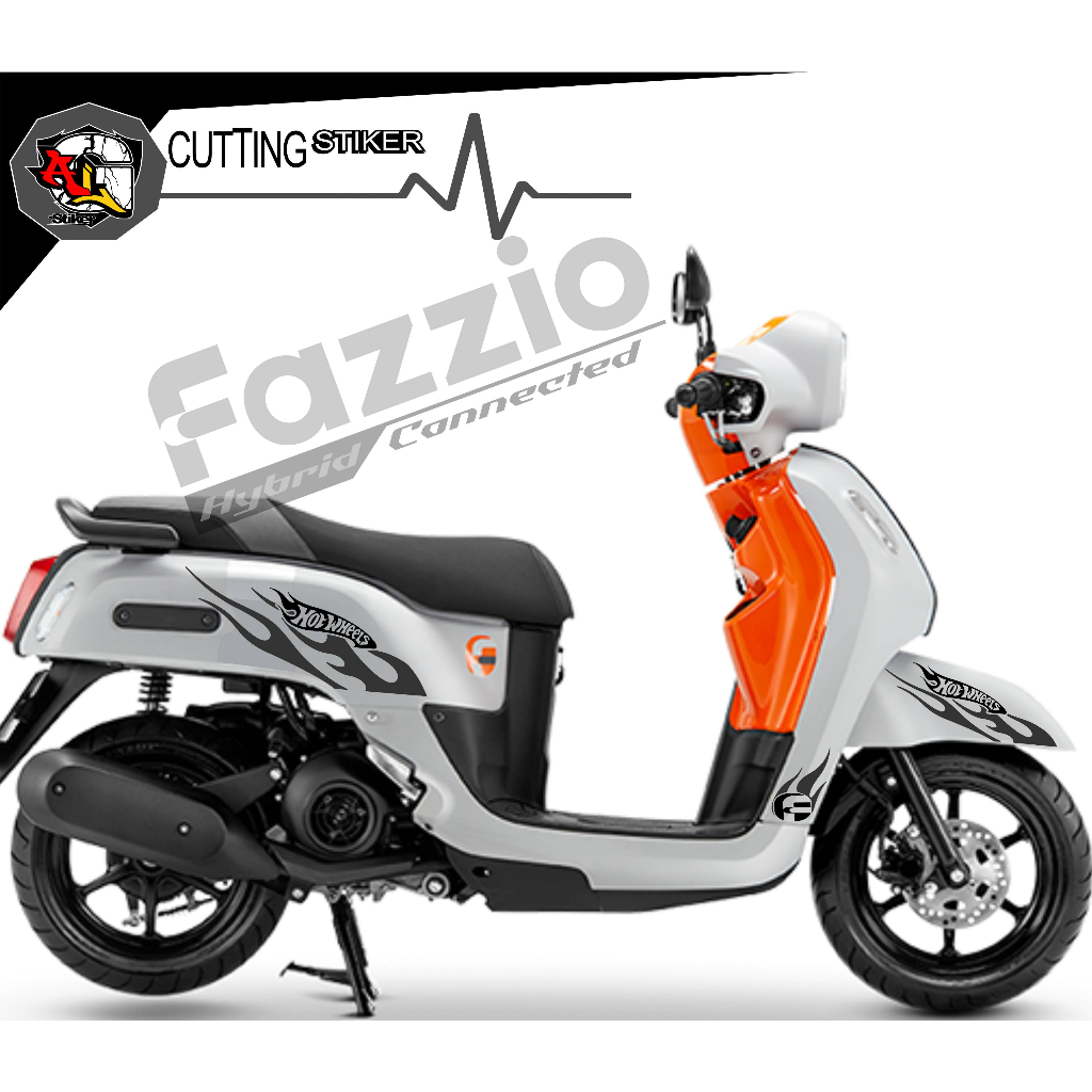 Jual STICKER CUTTING/SCF.304/STRIPING FAZZIO API HOT WHEELS/STIKER ...
