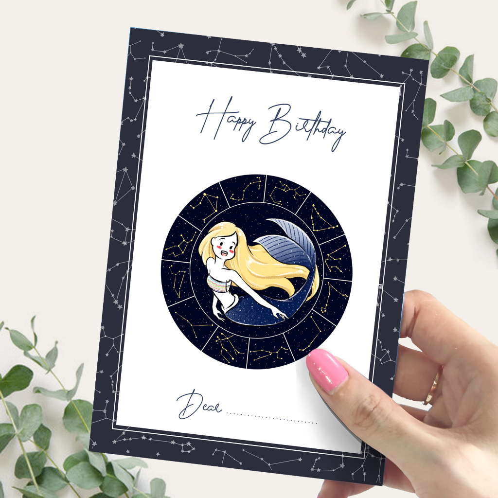 Jual Kartu Ucapan Ulang Tahun Zodiak | Rasi Bintang | Constellations